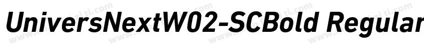 UniversNextW02-SCBold Regular字体转换